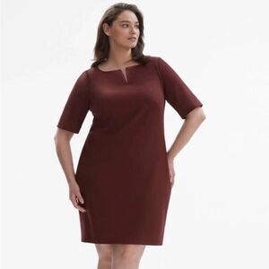 MM Lafleur Narie Dress Maroon Burgandy Plus Size +1 (1X)